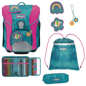 Scout Micro Schulranzen-Set 4tlg Happy Confetti