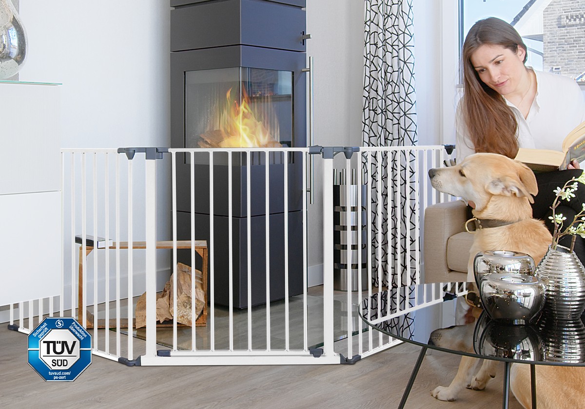 IMPAG® Kaminschutzgitter SafeOne® 215 cm - 575 cm [3-tlg. bis...