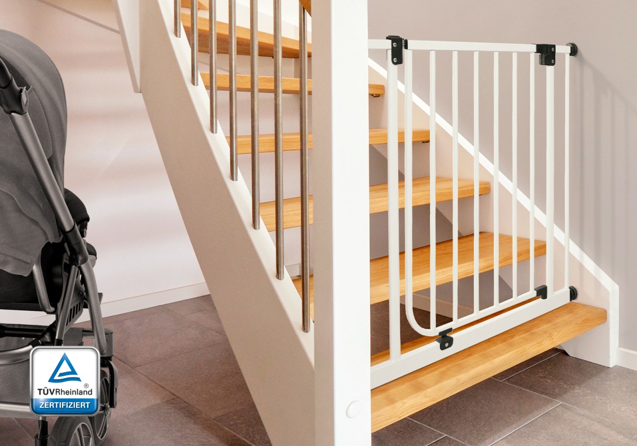 IMPAG® Treppenschutzgitter Easy Step ohne Verbreiterung 83 - 112 cm""