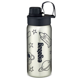 Ergobag Edelstahl Trinkflasche 0,5l Schwarz
