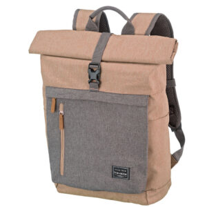 Travelite Basics Rollup Rucksack Rosa-Grau