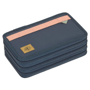 LÄSSIG 3-Fach Federmäppchen Dark Blue