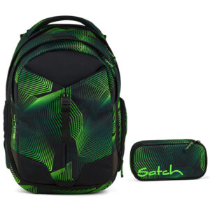 Satch Match Schulrucksack-Set 2tlg Seismic Green