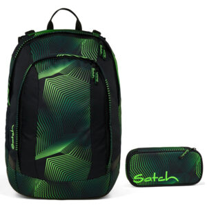 Satch Air Schulrucksack-Set 2tlg Seismic Green
