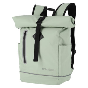Travelite Basics Roll-Up Rucksack Hellgrün