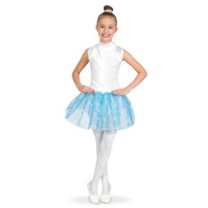 Fries Kinder-Kostüm Größe 116 Tüllrock Schneeflock