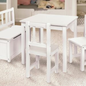 IMPAG® Kindersitzgruppe 1 Tisch 2 Stühle & 1 Truhenbank""