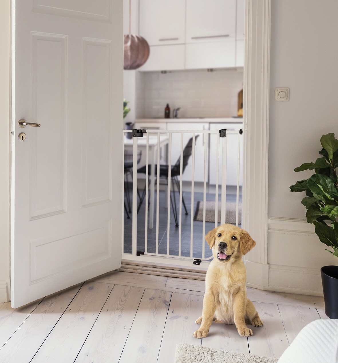 IMPAG® Tür- und Treppenschutzgitter Easy Step HIGH 73 - 222 cm""