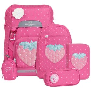 Beckmann Classic 22L Schulrucksack-Set 6tlg Strawberry