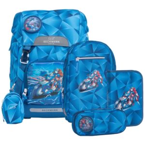 Beckmann Classic 22L Schulrucksack-Set 6tlg Blue Lightning