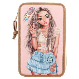 Depesche TOPModel 3-Fach Federtasche Hippie Heart