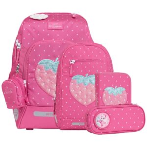 Beckmann Active Air FLX Schulrucksack-Set 6tlg Strawberry
