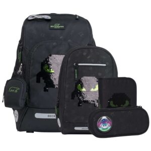 Beckmann Active Air FLX Schulrucksack-Set 6tlg Pixel
