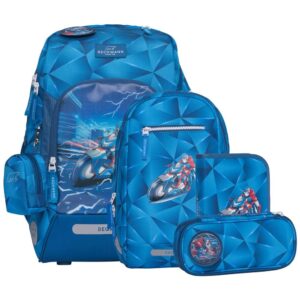Beckmann Active Air FLX Schulrucksack-Set 6tlg Blue Lightning