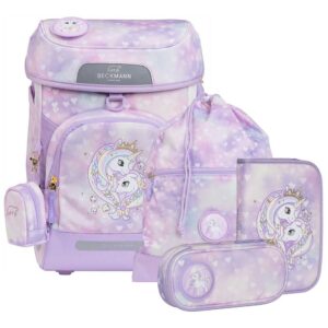 Beckmann Plus Air Schulranzen-Set 6tlg Unicorn Princess Pur