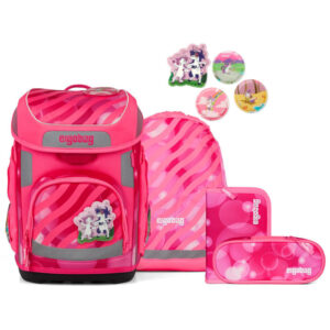 Ergobag Cubo Schulranzen-Set 5tlg KuntBärbuntes Einhor