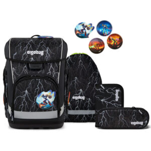 Ergobag Cubo Light Schulranzen-Set 5tlg Super ReflektBär 2.0