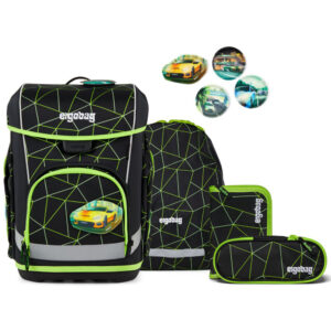 Ergobag Cubo Light Schulranzen-Set 5tlg CyBär Race 2.0