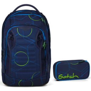 Satch Match Plus Schulrucksack-Set 2tlg Blue Tech