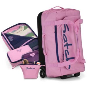 Satch Quest Reisetaschen-Set 5tlg Jet Pink
