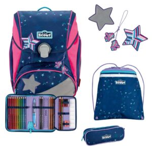Scout Alpha Schulranzen-Set 4tlg Pretty Star