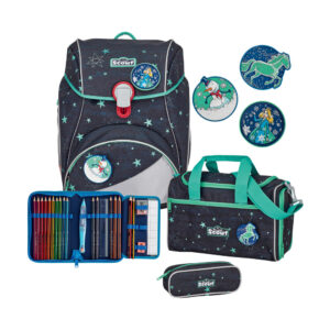 Scout Alpha Schulranzen-Set 4tlg ST Sternenhimmel