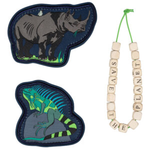 DerDieDas Wechselbuttons Set 3tlg Blue Planet