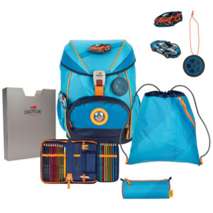 DerDieDas ErgoFlex Schulrucksack-Set 5tlg Supercar