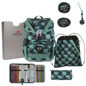DerDieDas ErgoFlex Schulrucksack-Set 5tlg Super Truck