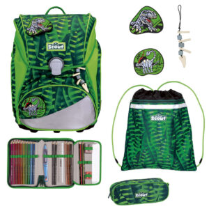 Scout Alpha Schulranzen-Set 4tlg Danger Dino