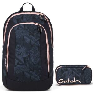 Satch Air Schulrucksack-Set 2tlg Midnight Jungle