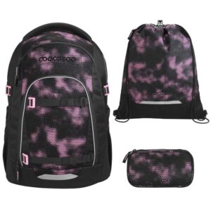 coocazoo MATE Schulrucksack-Set 3tlg mit TB Pink Illusion V2