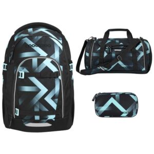 coocazoo MATE Schulrucksack-Set 3tlg Laser Lights V2