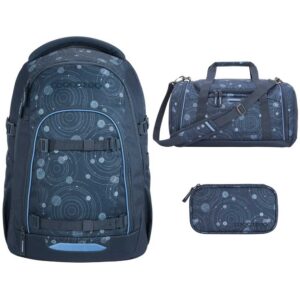 coocazoo MATE Schulrucksack-Set 3tlg Blue Orbit