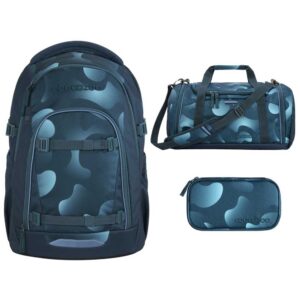 coocazoo MATE Schulrucksack-Set 3tlg Aqua Flow