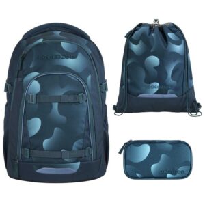 coocazoo MATE Schulrucksack-Set 3tlg mit TB Aqua Flow