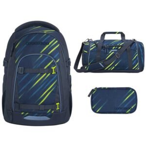 coocazoo MATE Schulrucksack-Set 3tlg Fast Lime