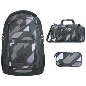 coocazoo MATE Schulrucksack-Set 3tlg Dark Race