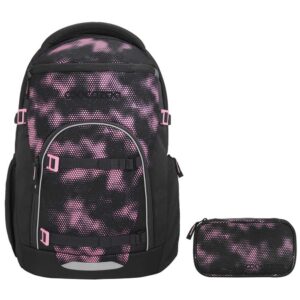 coocazoo BYTE Schulrucksack-Set 2tlg Pink Illusion