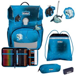 Scout Neo Schulranzen-Set 4tlg Polar Blue