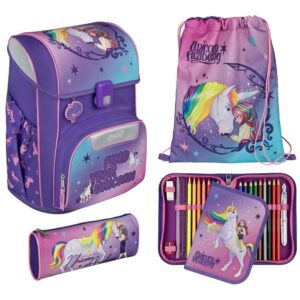 Scooli EasyStart Schulranzen-Set 5tlg Unicorn Academy