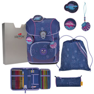 DerDieDas ErgoFlex Tiny Schulranzen-Set 5tlg Deep Ocean