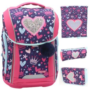 School Buddy WAVE Schulranzen-Set 4tlg Heart