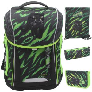 School Buddy WAVE Schulranzen-Set 4tlg Panther