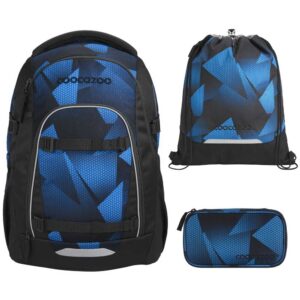 coocazoo MATE Schulrucksack-Set 3tlg mit TB Electric Ice V2