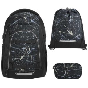 coocazoo MATE Schulrucksack-Set 3tlg mit TB Reflective Splash V2