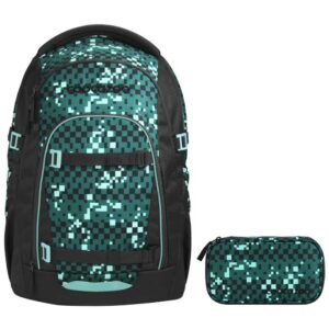 coocazoo MATE Schulrucksack-Set 2tlg Pixel Blox V2