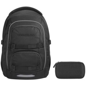 coocazoo PORTER Schulrucksack-Set 2tlg Black Coal V2
