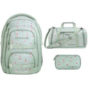 coocazoo PORTER Schulrucksack-Set 3tlg Dancing Dots V2