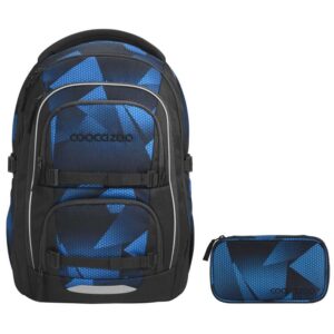 coocazoo PORTER Schulrucksack-Set 2tlg Electric Ice V2